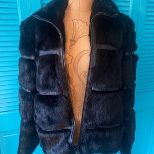 Fur black VaCCO jacket